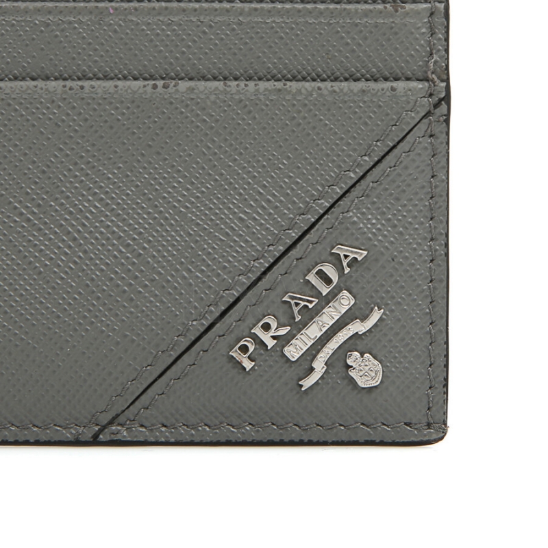 럭스애비뉴  중고명품 매입/위탁 전문,프라다 카드지갑 명함지갑 심플카트 2MC223 그레이 지갑,프라다,지갑 > 카드지갑